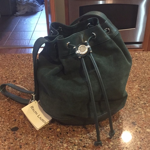 Ralph Lauren Handbags - NWT Ralph Lauren Suede Bucket Bag
